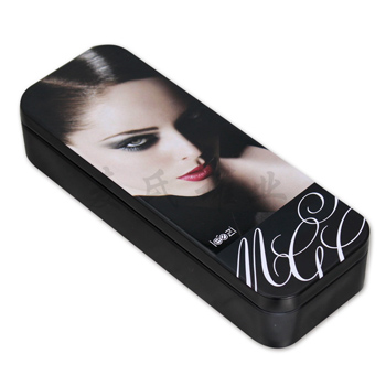長方形裸妝彩妝鐵盒子,女性化妝品馬口鐵盒