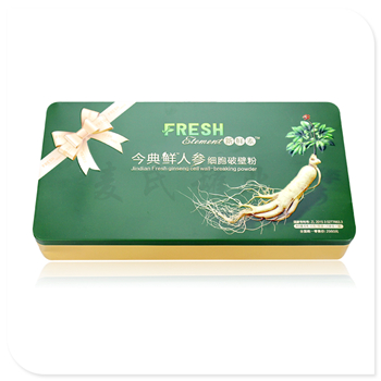 人參破壁粉鐵皮盒