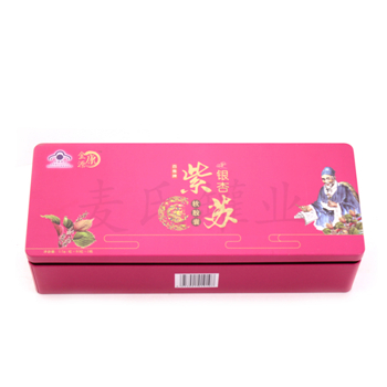 方形銀杏紫蘇軟膠囊鐵盒,醫(yī)藥鐵盒,膠囊金屬盒