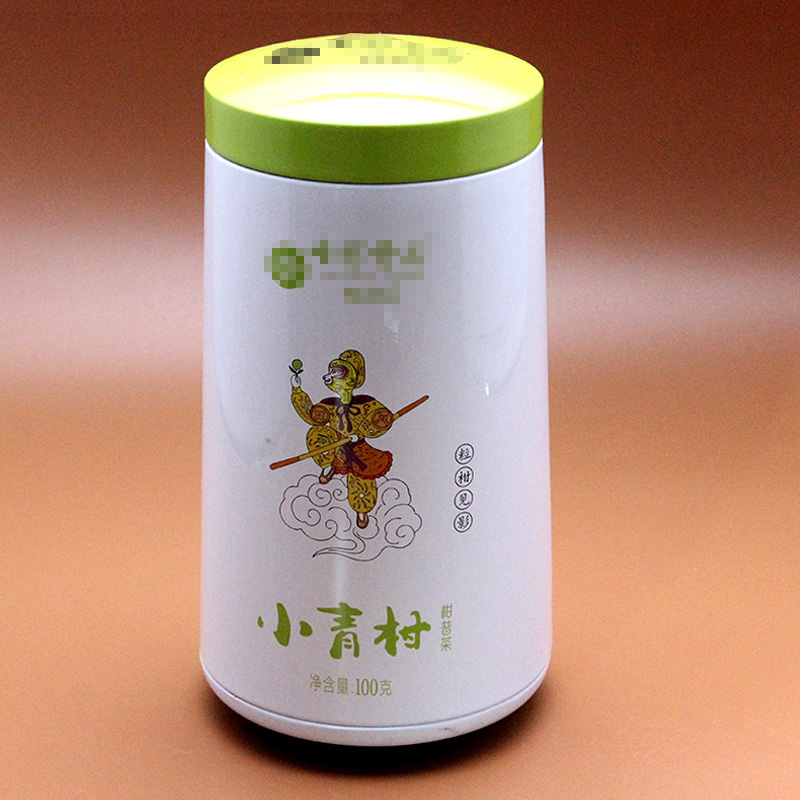 小青柑鐵盒包裝_圓形異形茶葉鐵罐包裝定制