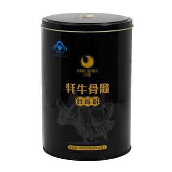 圓形外卷線壯骨粉馬口鐵盒包裝_醫(yī)藥保健品鐵盒鐵罐廠家定制